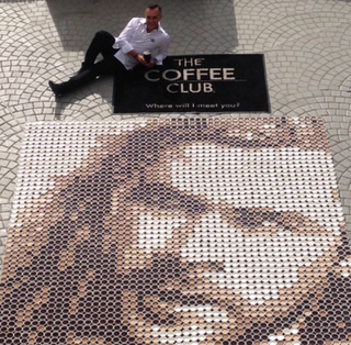Illustration for article titled Here's Thor Made Out of Coffee Cups. Because Coffee. And Australia.